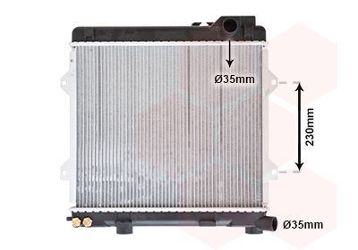 VAN WEZEL Radiators, Motora dzesēšanas sistēma 06002075